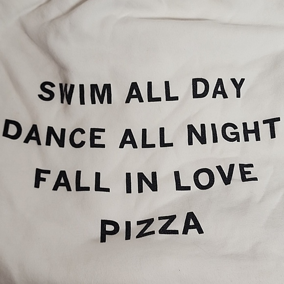 Wildfox White Graphic Cotton Blend Large Backpack. Beach Dance Gym Casual main image 7